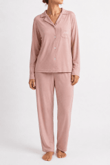 PIJAMA ABOTONADO MUJER ROSA VIEJO
