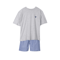 PIJAMA CORTO GRIS