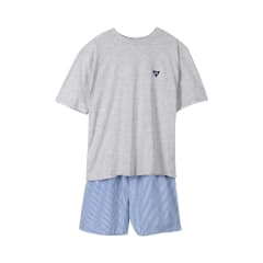 PIJAMA CORTO JUVENIL GRIS