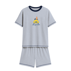 PIJAMA CORTO GRIS CITRONETA