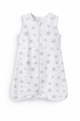 SAQUITO FRANELA ESTRELLAS GRISES