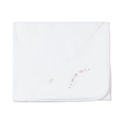 TOALLA BEBE CORONA FLORES