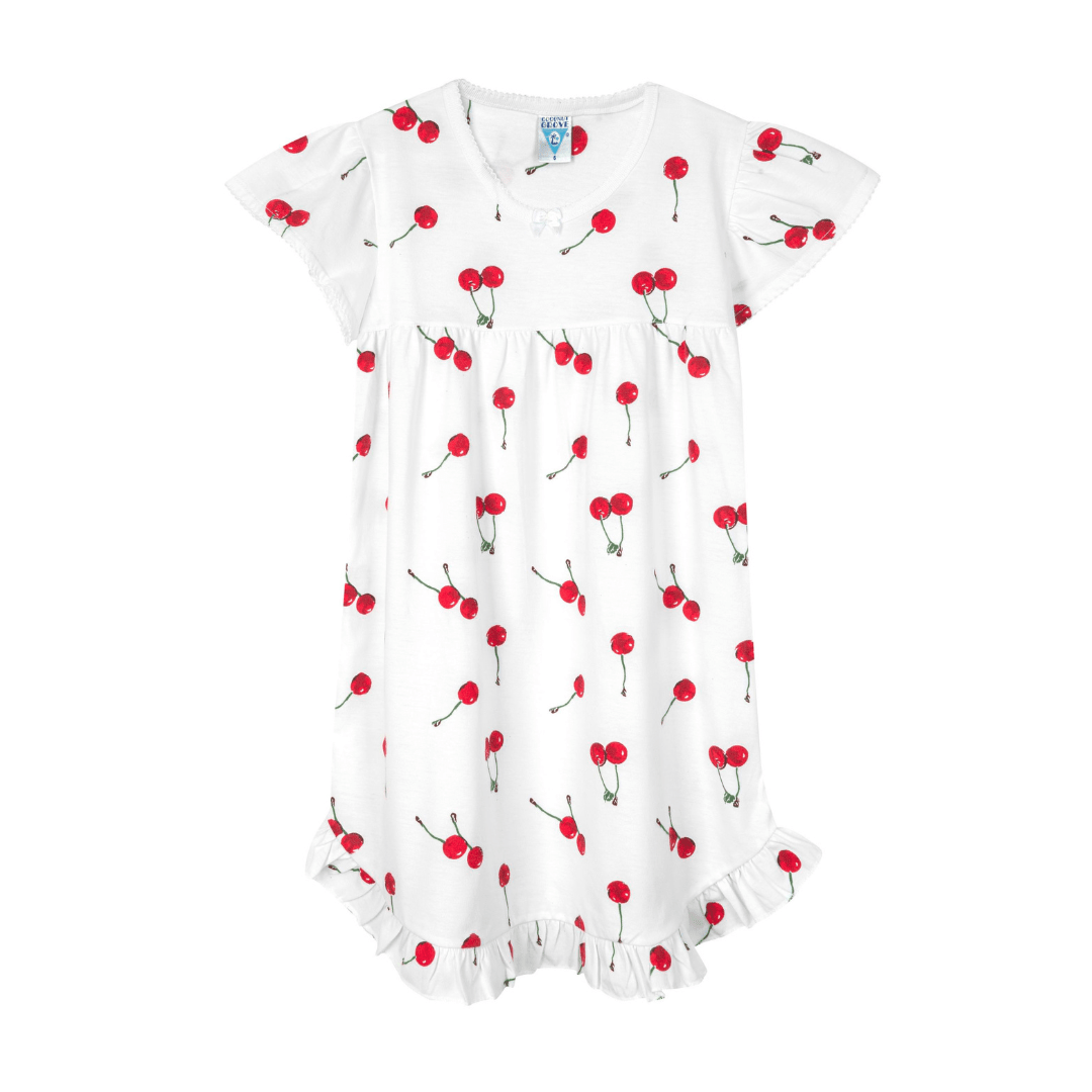 CAMISA DORMIR NIÑITAS CEREZAS1