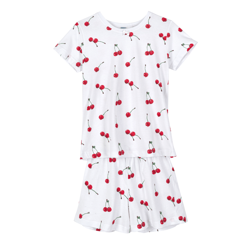PIJAMA CORTO NINITA 2/PZAS. CEREZA1
