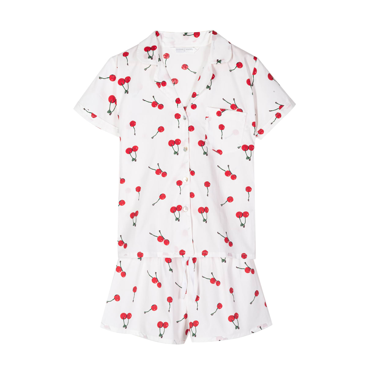 PIJAMA CORTO MUJER CEREZAS1