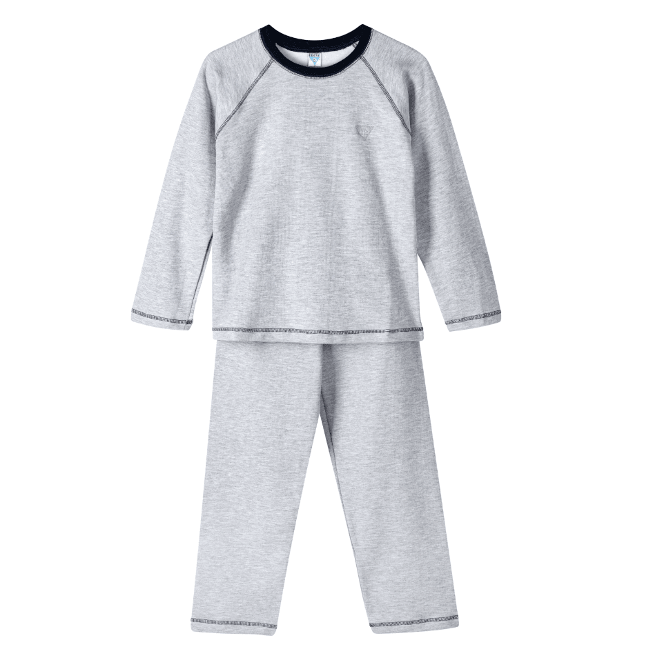 PIJAMA AFRANELADO GRIS TALLA L1