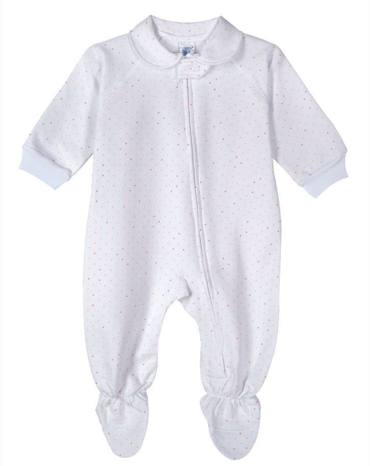 PIJAMA ALGODON 1/PZA. PUNTOS ROSADOS1