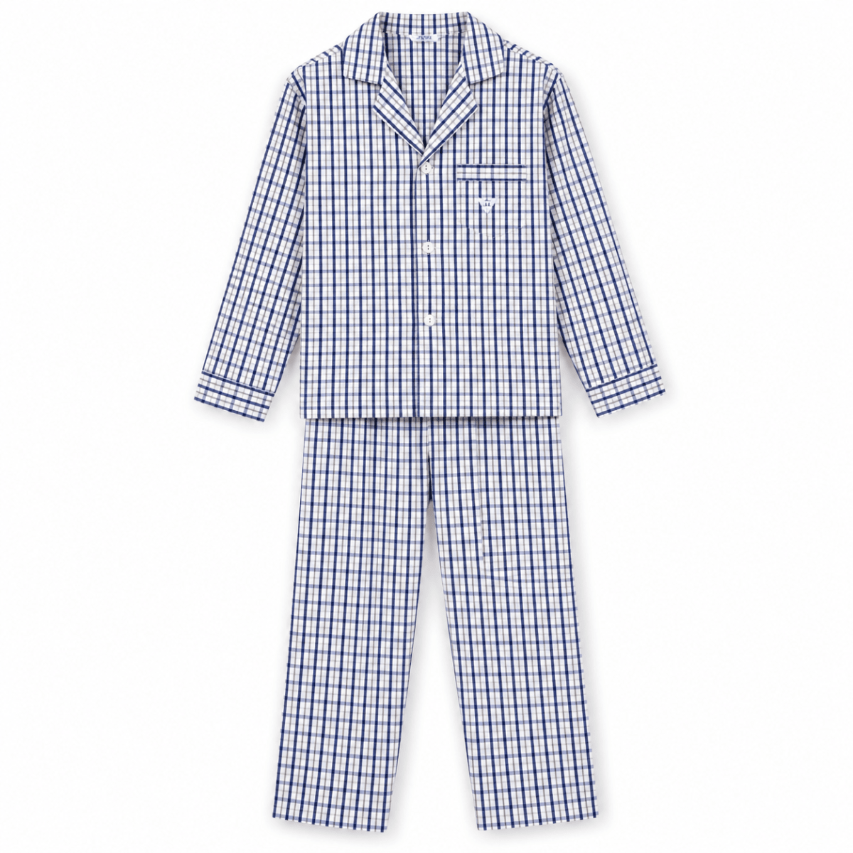 PIJAMA LARGO HOMBRE CUADRILLE VERDE1