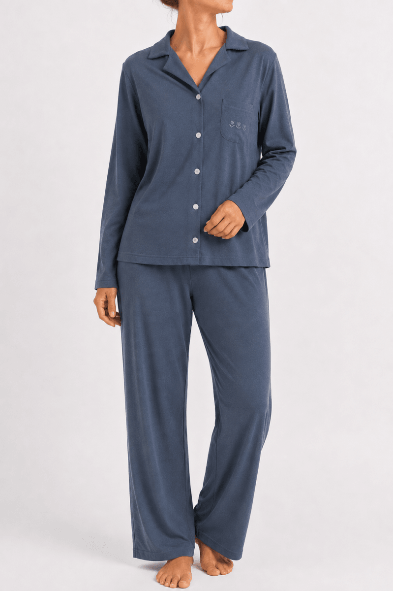 PIJAMA ABOTONADO AZUL PIEDRA1