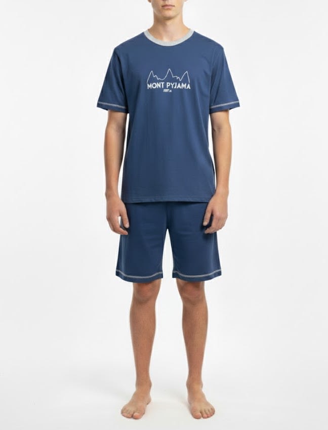 PIJAMA CORTO AZUL MARINO MONT PYJAMA1