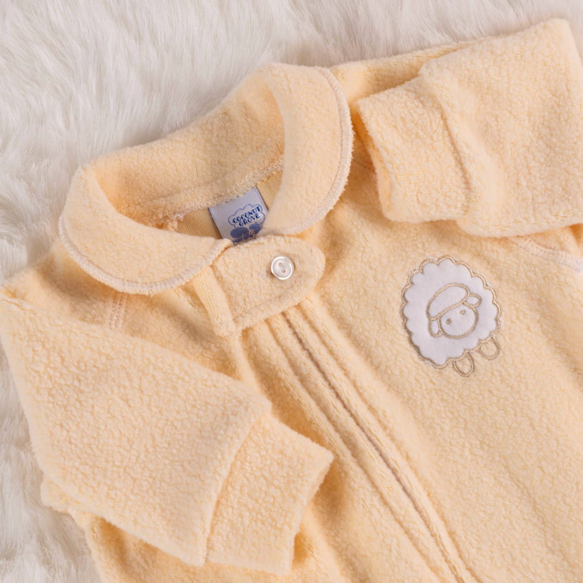 PIJAMA CORDERITO 1/PZA. AMARILLO2