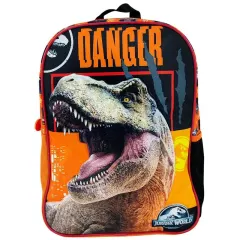 Scool Kombat Mochila Lonchera Cartuchera Jurassic Escarchado