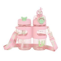 Tomatodo Con 2 Botellas Con Capacidad De 500ML + 500ML Rosa