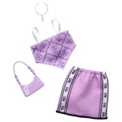 Barbie Fashion Pack - Looks Purple Top And Shirt