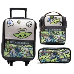 Set de Maleta Lonchera Cartuchera Mandalorian Escolar Colección A