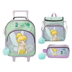 Set Maleta Lonchera Cartuchera Escolar Nido Tinkerbell Colección A