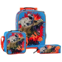 Scool Kombat Maleta Lonchera Cartuchera Jurassic Explorers