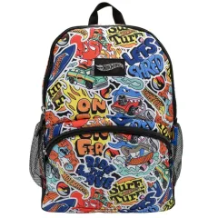 Set Mochila Lonchera Cartuchera Hot Wheels