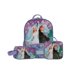 Set de Mochila Lonchera Cartuchera Frozen Colección F