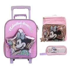 Set de Mini-Maleta Lonchera Cartuchera Minnie Colección F
