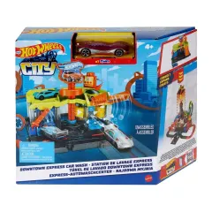 Hot Wheels City Pista de Juguete Autolavado de la Ciudad
