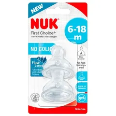 Tetina First Choice Control de Flujo Y de 6-18 Meses x2