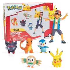 Pack x5 Figuras de Batalla Pokemon Battle Ready