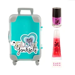 Maletita de Belleza Beauty Trolley Celeste