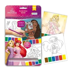 Set De Arte Acuarelas Magicas Wow Princesas