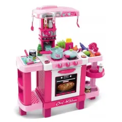 Set De Cocina Little Magic Chef Rosado