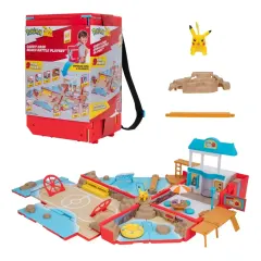 Pokemon Set de Juego de Batalla en la Playa Con Mochila