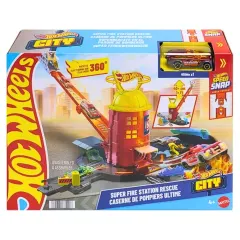 Hot Wheels Pista de estación de Bomberos