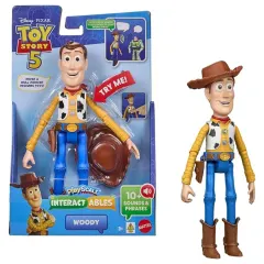 Toy Story 5 Figura Woody Con Voz Interactiva y Sonido