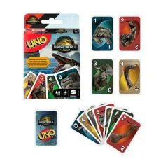 Juego de Cartas UNO Jurassic World Mattel – Edición Dinosaurios