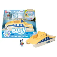 Set De Juego De Bluey Yate Y Figura Con Cambio De Color