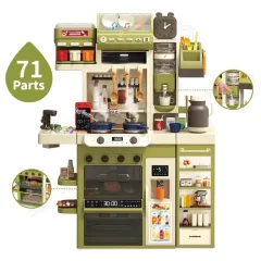 Cocina Multifunción Con HumoDispensador De AguaLuz Y Sonido De 122Cm