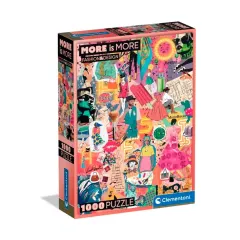 Clementoni Rompecabezas x1000 pzas Mas es mas, Moda y diseño