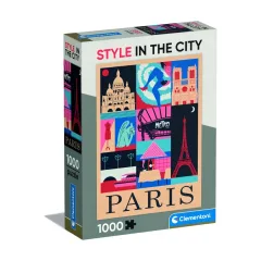 Clementoni Rompecabezas x1000 pzas. Estilo en la Ciudad de Paris