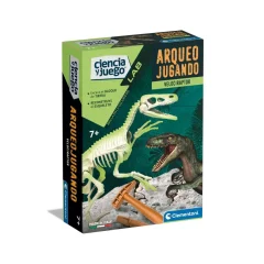 Clementoni Arqueojugando Velociraptor Fosforescente descubrir la ciencia