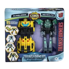 Transformers EarthsPark Cyber Combiner Bumblebee y Mo Malto