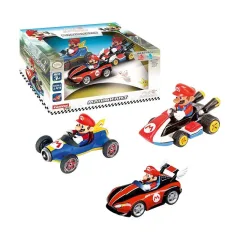 Carrera Go Pack 3 Vehiculos Pull & Speed Mario Kart