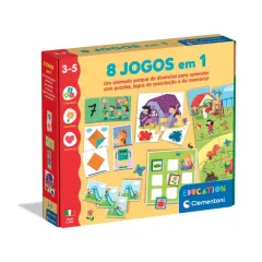 8 Juegos en 1: set educativo multifunción para aprender - Clementoni