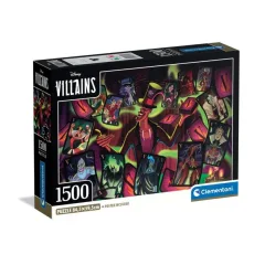 Clementoni Rompecabezas Los villanos de Disney 2 x1000 pzas