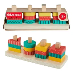 Fisher-Price Clasificador de Formas De Madera Didáctico Y Alegre