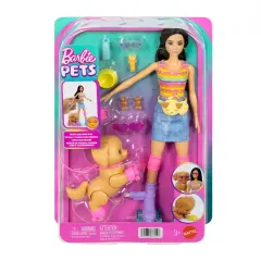 Muñeca Barbie Patina y Corre Con Mascota