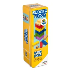 Juego Block & Block de Madera en Caja de Metal - Cayro