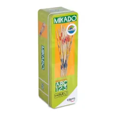 Juego de Mesa Mikado Palitos de Madera en Caja de Metal de Destreza y Precisión -Cayro