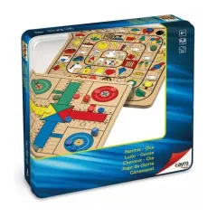Juego de Mesa Ludo-Oca de Madera en Caja de Metal -Cayro