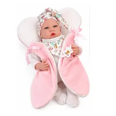 Muñeca Reborn Berjuan 50 cm con Mecanismo Realista y Almohada de Lactancia