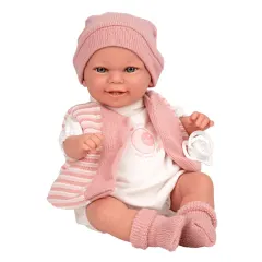 Muñeca Elegance Babyto Rosa Mecanismo Risa